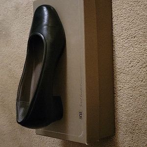 Never worn!  New in the box, black SAS Ladies' pumps.